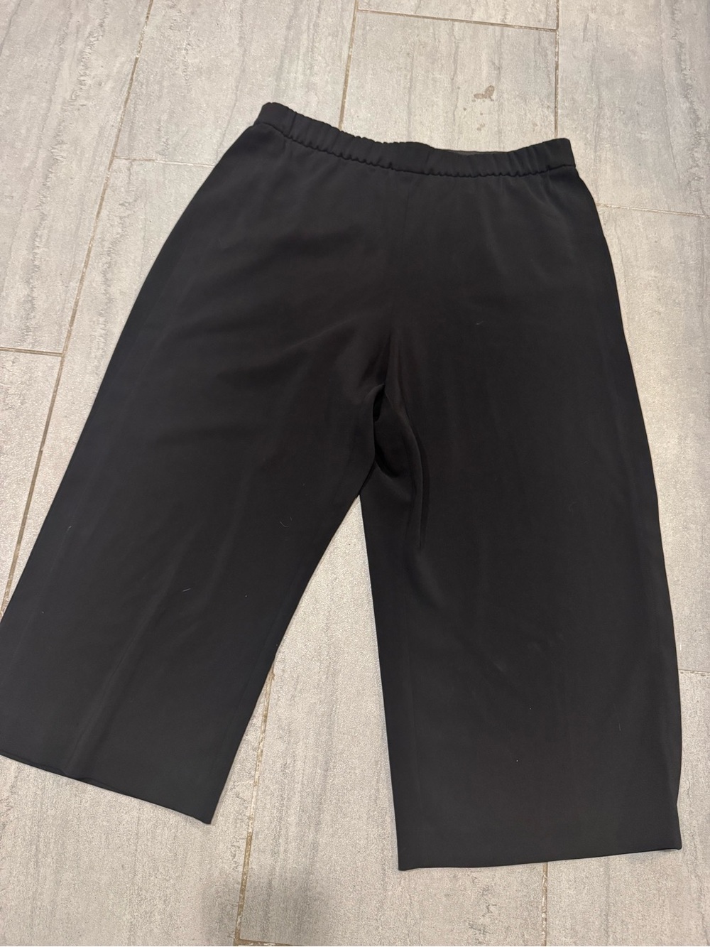 Alfani Black Women's Stretch Flare Wide Leg Casual Stretch Pants Size XL